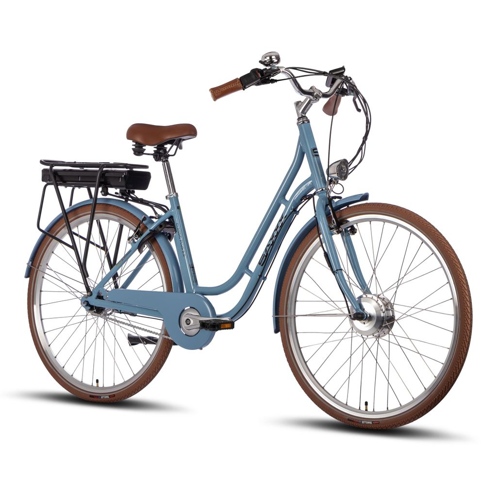 SAXXX E-Bike, Classic Tiefeinsteiger Elektrofahrrad, 418Wh integrierter Akku, Shimano Nexus 7-Gang, City E-Bike