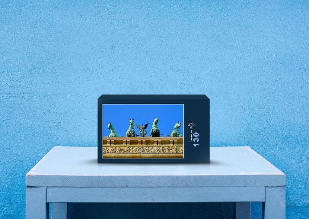 hansepuzzle 61798 - Berlin Puzzle, 130 Teile, Orte, 28,7 x 20,0cm mit hochwertiger Aufbewahrung, Kartonbox und wiederverschließbarem Beutel