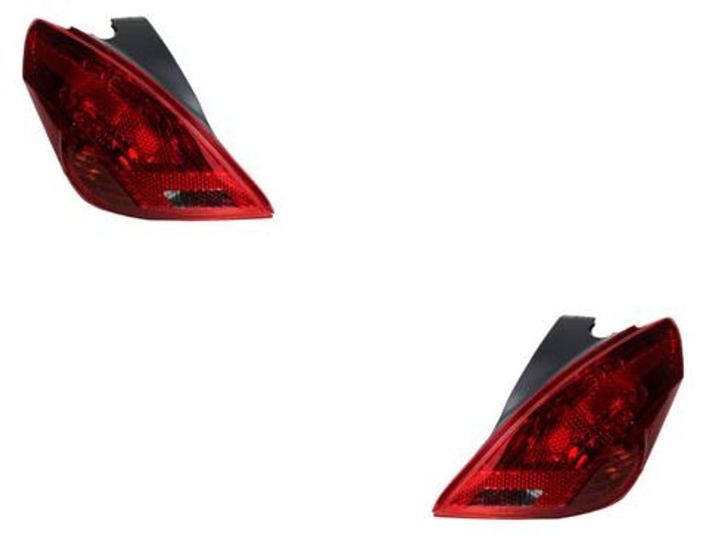 Johns, Heckleuchte Rückleuchte Rücklicht passend für Peugeot 308 09/07- Set L+R Halogen 6350CV 6351CV