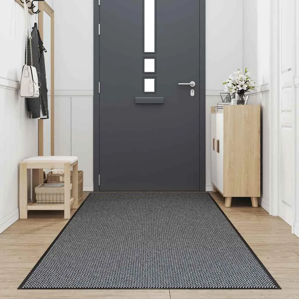 Paillasson Antidérapant 115x500 cm Anthracite - Tapis XXL Résistant