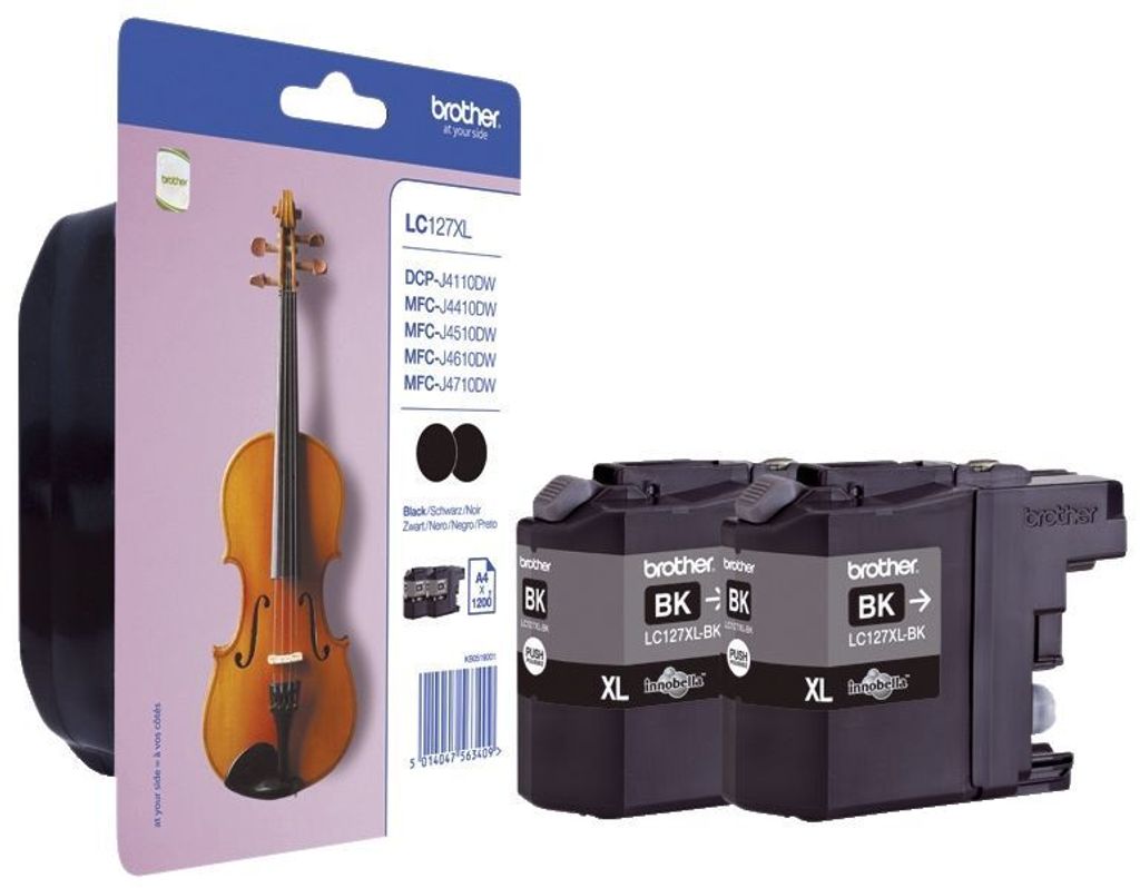 Brother LC127XLBK - Très haut rendement - noir - original - Image du produit 