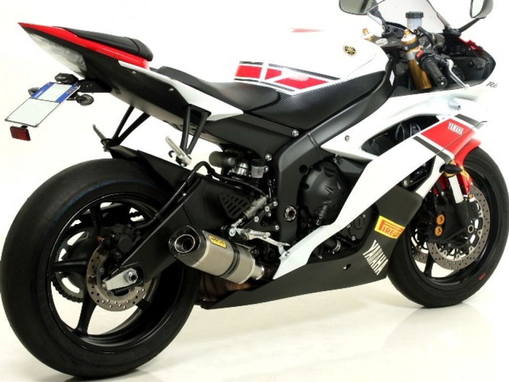 ARROW Auspuff DARK THUNDER für Yamaha YZF-R6 2006-2016, Aluminium