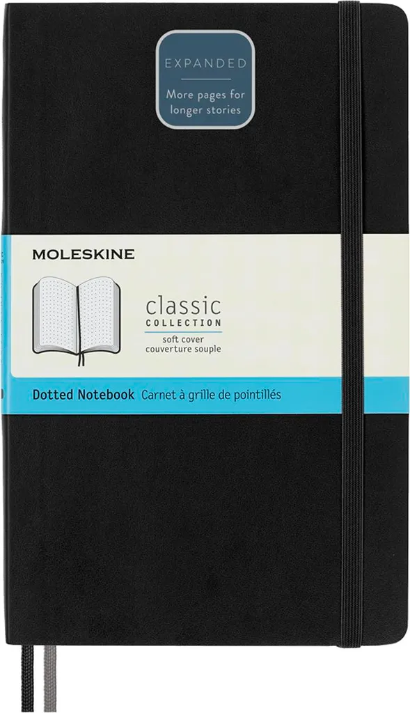 Carnet Moleskine Expanded Bleu Marine Pointillé : Plus d'Espace pour vos Notes - 13
