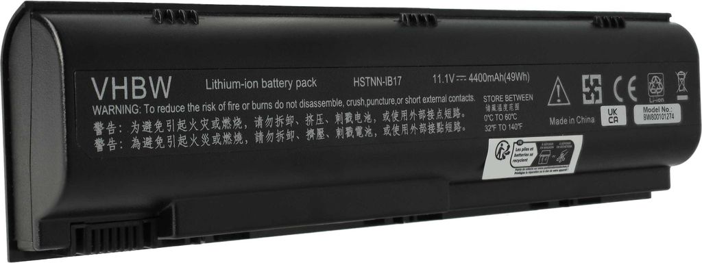 vhbw Akku kompatibel mit HP Compaq Presario V2021AP-PN565PA, V2020AP-PN564PA, V2019AP-PH484PA, V2018AP-PD122PA Notebook (4400 mAh, 10,8 V, Li-Ion)