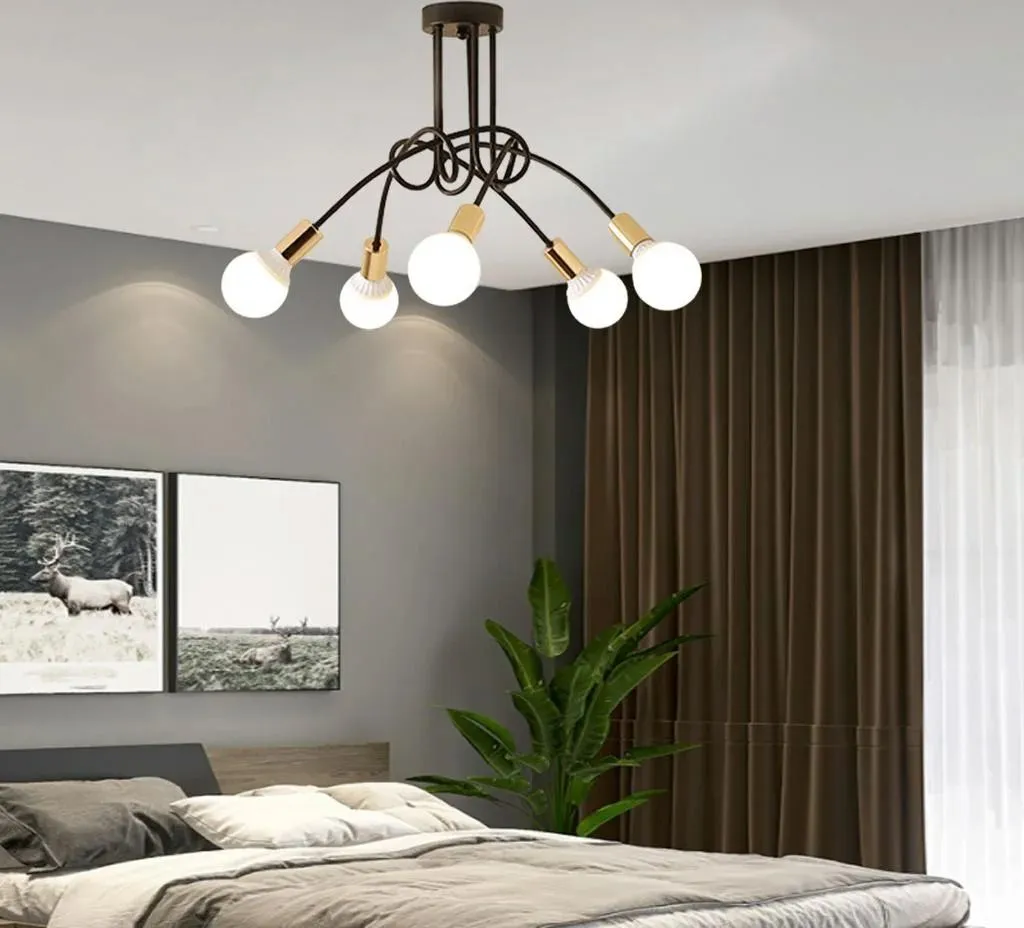 Lampada de Soffitto tooLight App518-5C Paradise Black Gold - 8