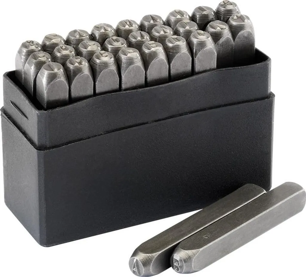 Poinçons de lettres à frapper Draper 4,5mm en acier trempé ultra robuste