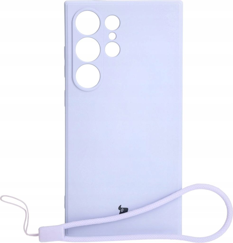 Bizon Case Silicone Sq Hülle für Galaxy S24 Ultra, Hellviolett