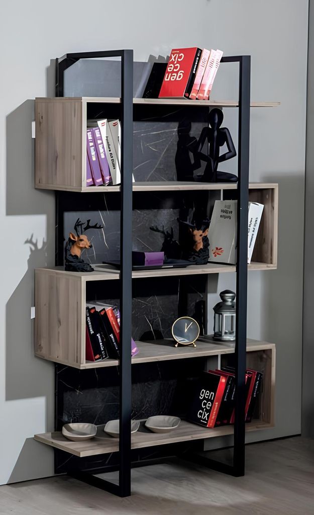 Bücherregal Modern Holz Kinderzimmer Braun Schrank Möbel Design Schlafzimmer Neu