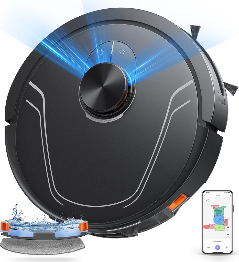 HONITURE Staubsauger Roboter,5000Pa Saugroboter mit Produktbild
