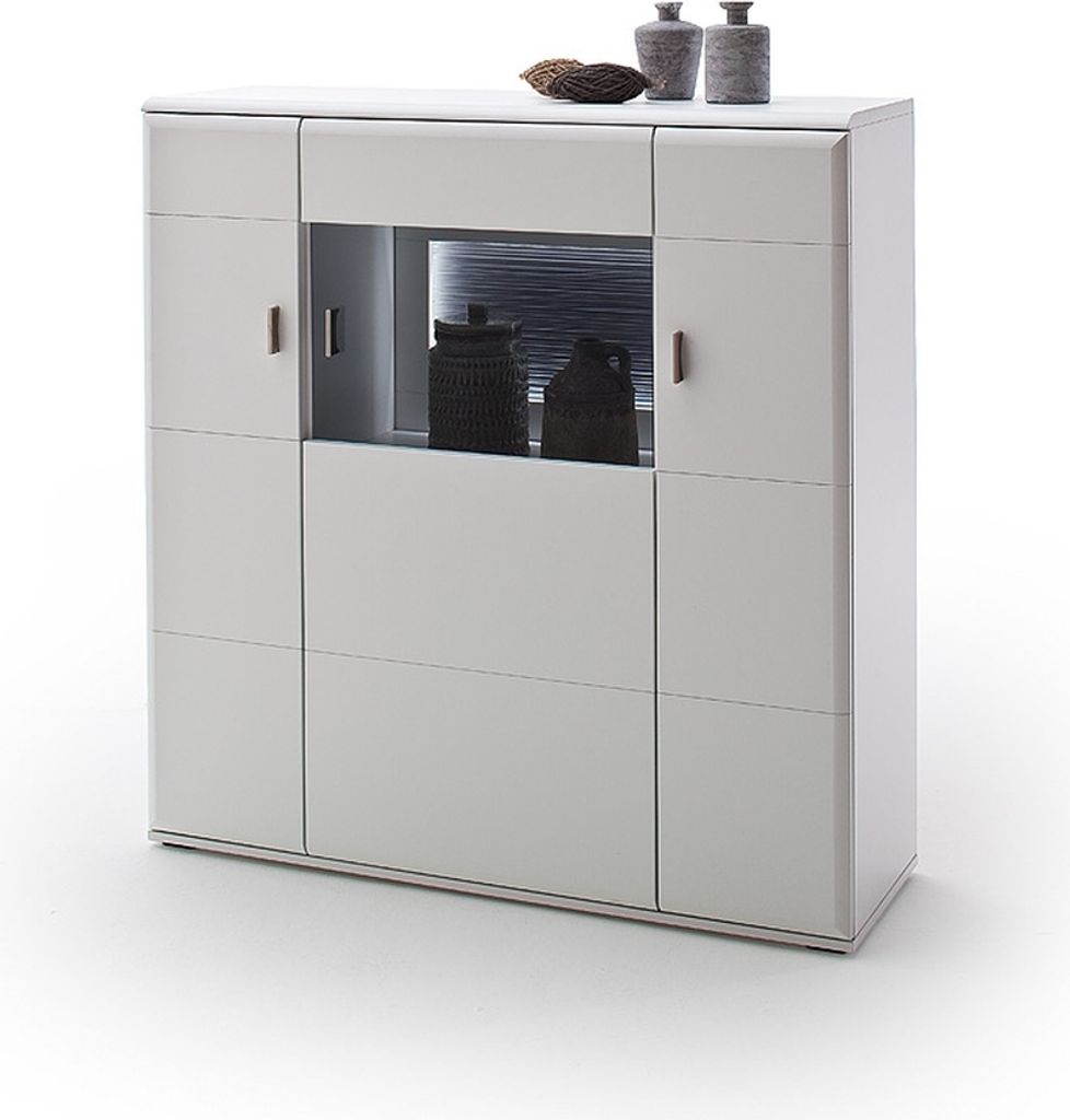 Amora Highboard mit 2 Türen und 1 Tür mit Glas, 5 Produktbild 