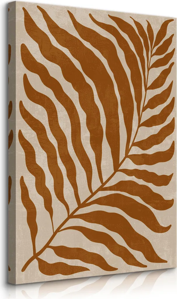 Muralo PALMWEDEL 80x120: Quadro Moderno Boho Natura per Interni Chic