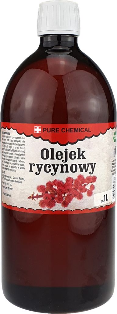 PURE CHEMICAL | Rizinusöl | unraffiniert | kaltgepresst | natürlich aus Indien | 1 L