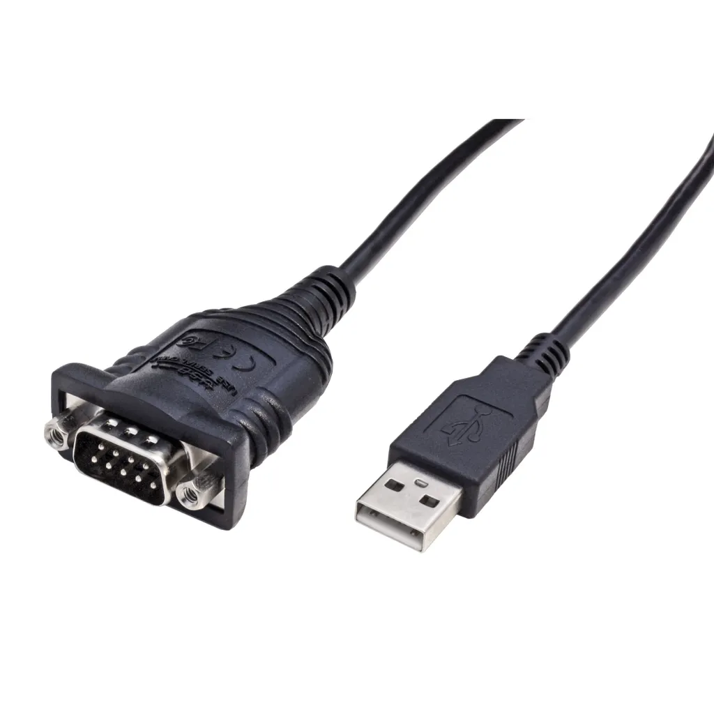 Adaptateur Port COM USB RS232 de 1,8m idéal pour Automates et Modem