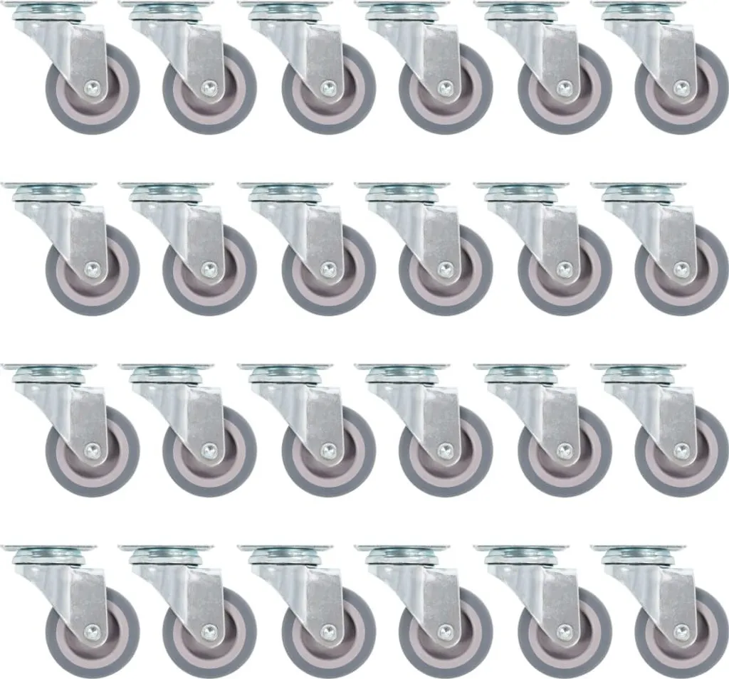 Mobilier 48 pcs roulettes pivotantes 50 mm transport 277906 robustes