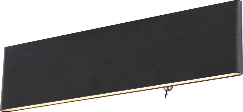 Lampada da parete per interni Lampada da parete a LED con interruttore soggiorno nero 41751-12B