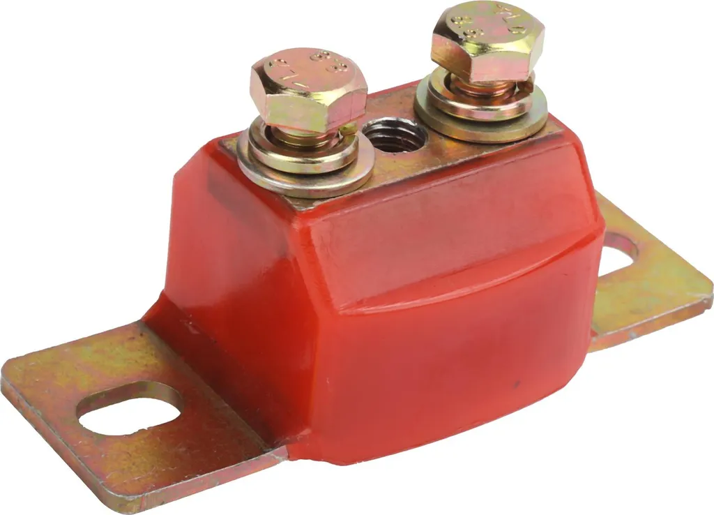 Support de boîte Chevy rouge en polyuréthane résistant à 2 trous - 4