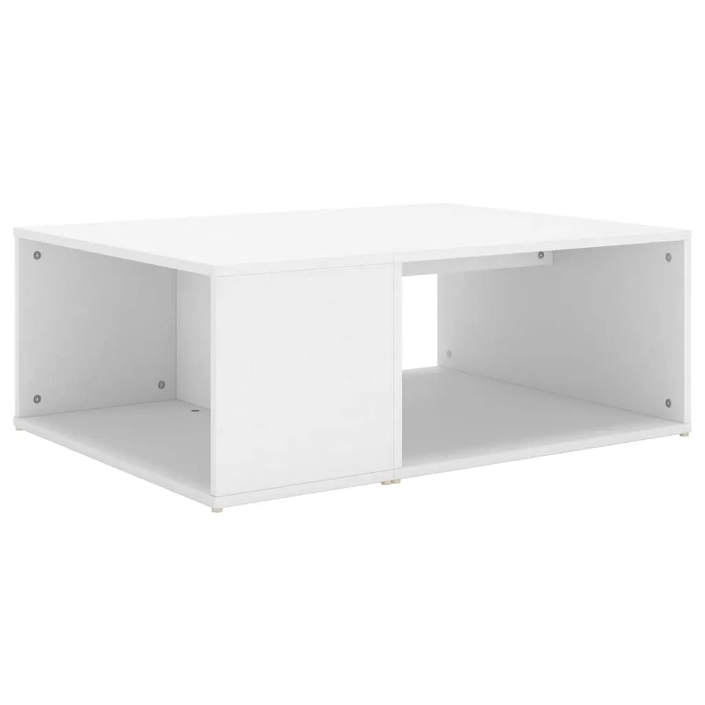 Tavolino da Caffè Bianco 90x67x33 cm - Legno per un Salotto Confortevole