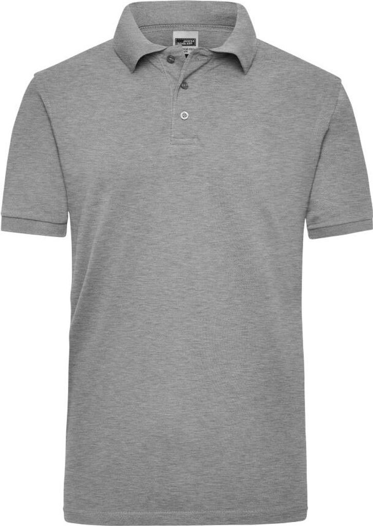 Strapazierfähiges klassisches Poloshirt grey-heather, Gr. L