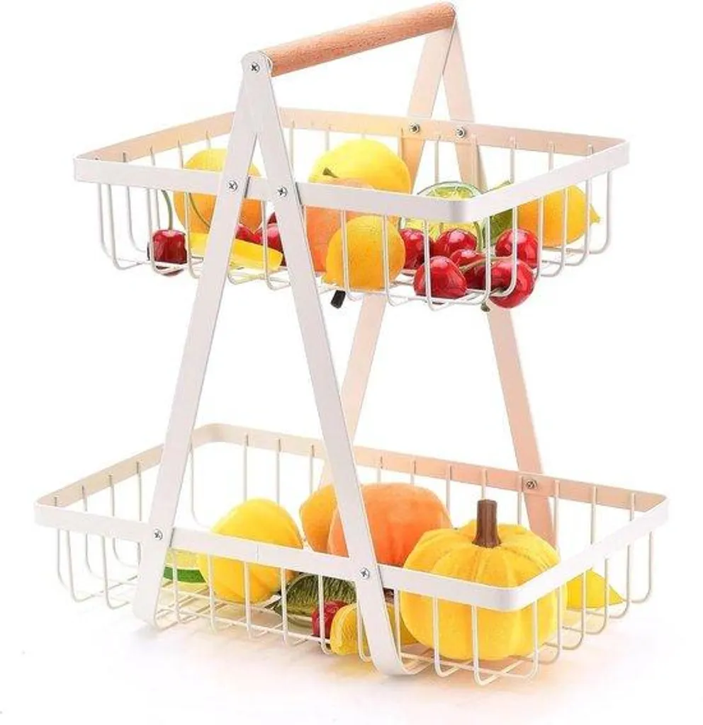 Étagères frigo 2 niveaux : fini le gaspillage avec ce rangement blanc