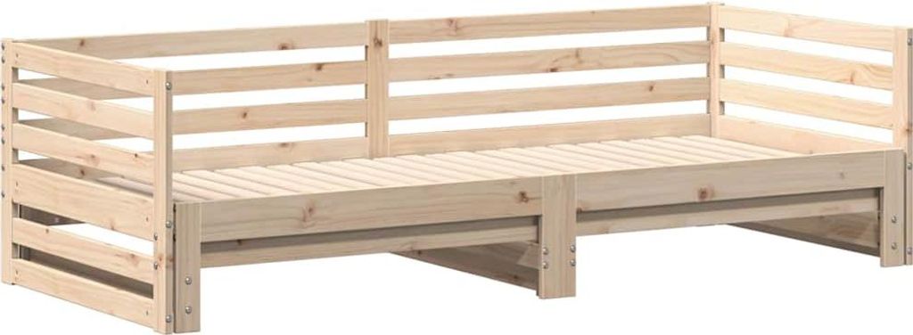 Tagesbett mit Ausziehbett ohne Matratze 80x200 cm