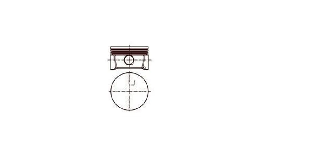 Piston robuste MAHLE 028 PI 00126 000 avec axe pour VW Caddy III