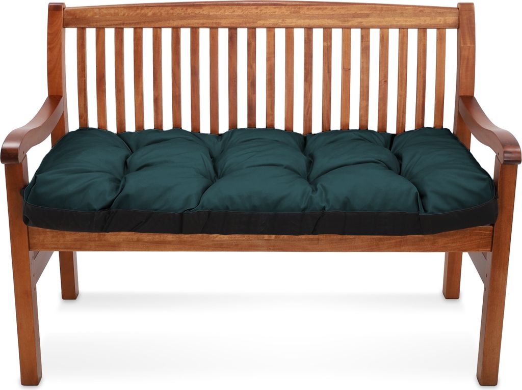 Bankauflage 120x80 cm - Hollywoodschaukel Stuhlkissen Outdoor Polster Bankkissen Sitzkissen für Gartenbank Bodenkissen Lounge-Auflagen Grün
