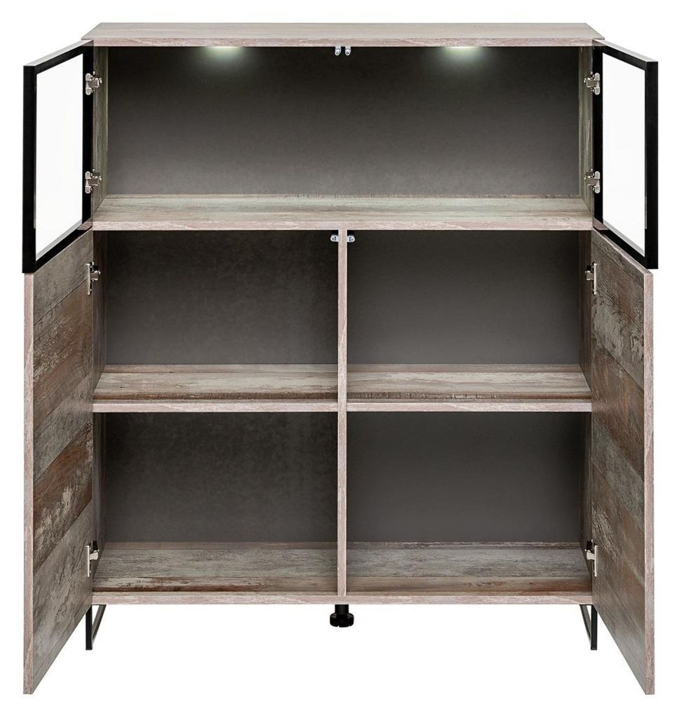 Vitrine Modern Stil Wohnzimmer Design Einrichtung Holz Schrank Neu Möbel