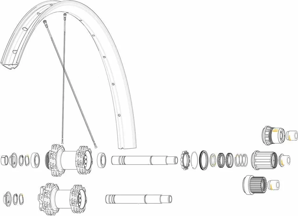 Rayons Mavic Kit 14 Rear Drive Side Deemax 29'' Argent 303 mm pour VTT