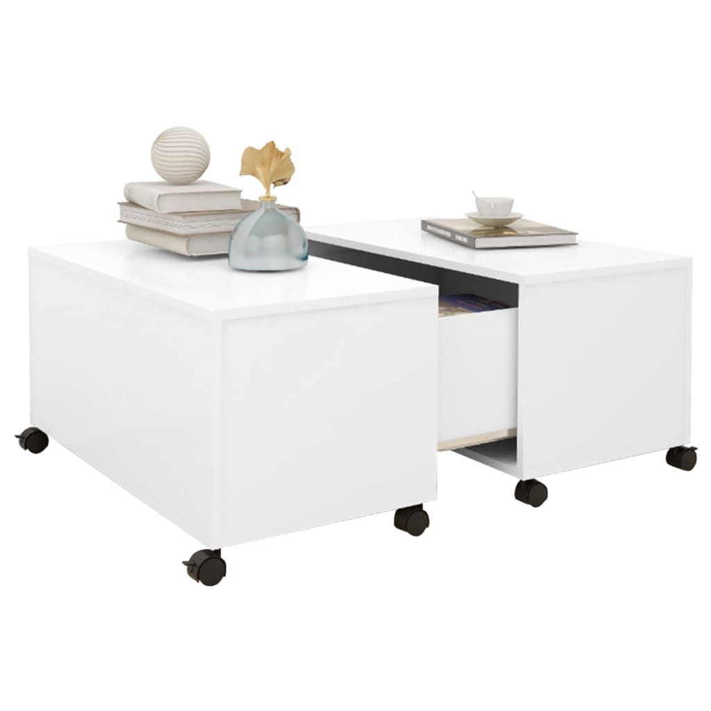 "im Sonderangebot"Couchtisch - CLORIS - Wohnzimmertisch - Robust und langlebig - Weiß 75x75x38 cm Holzwerkstoff - NeuMöbel7980923