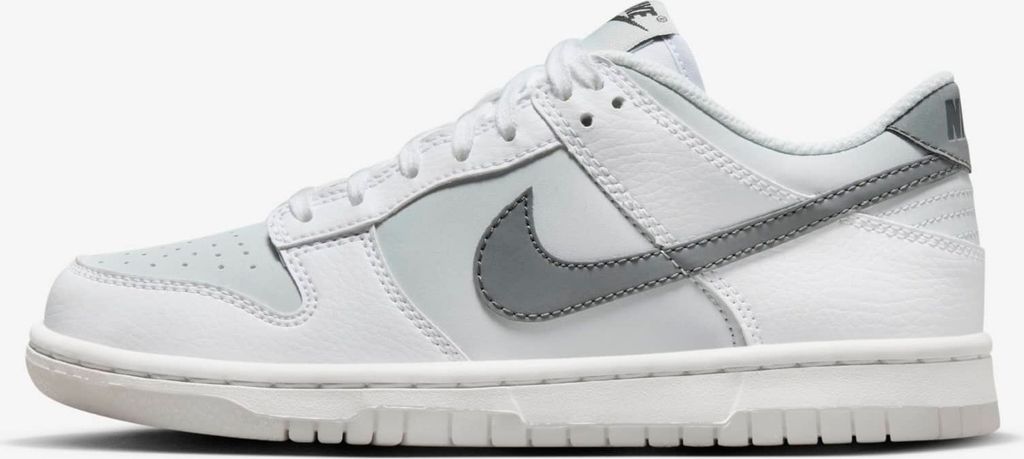 Nike Dunk Low Sneaker für Kinder "Reflective Swoosh White", FV0365-100, Größe: 39
