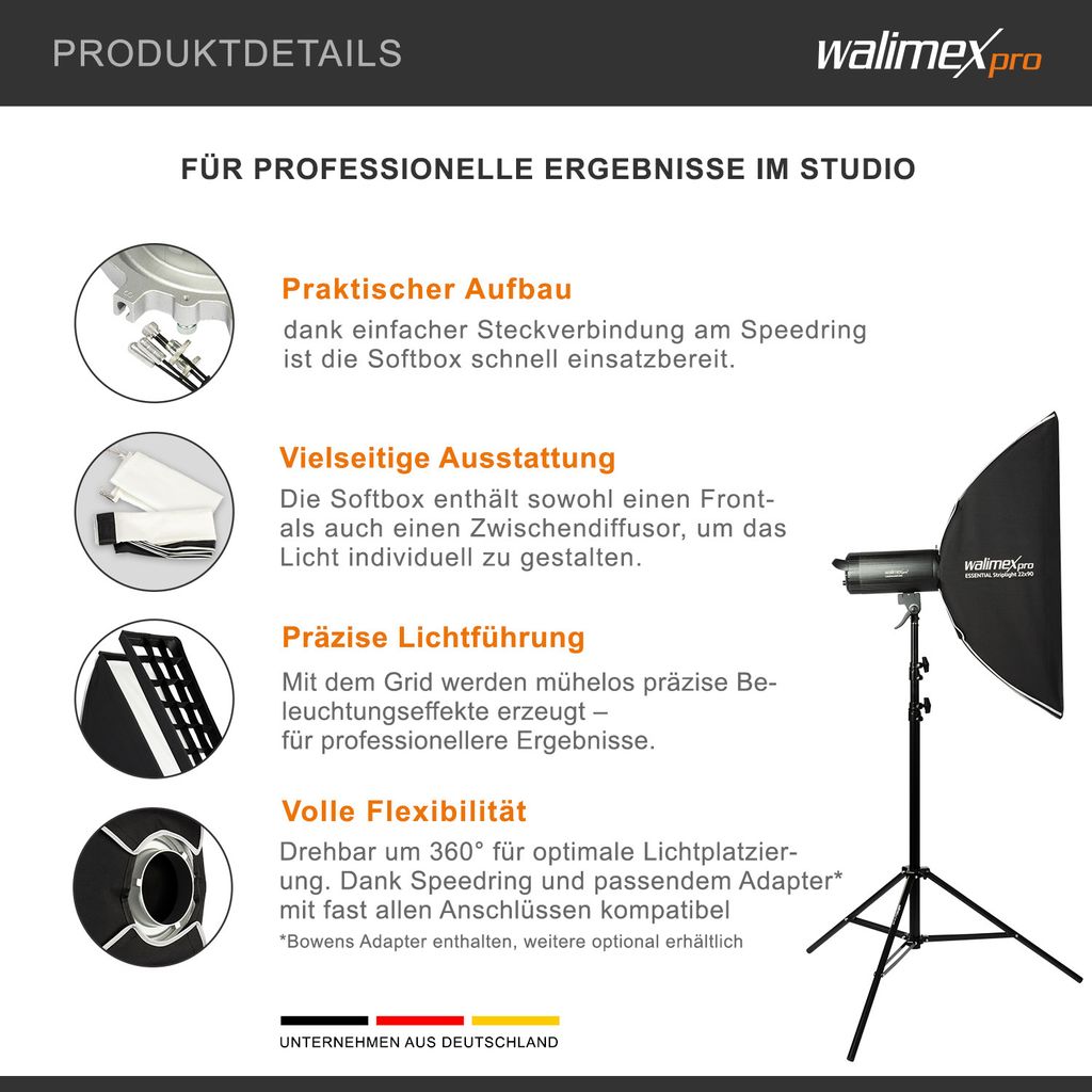 Softbox Walimex pro Striplight PLUS 25x180 Walimex pro&K