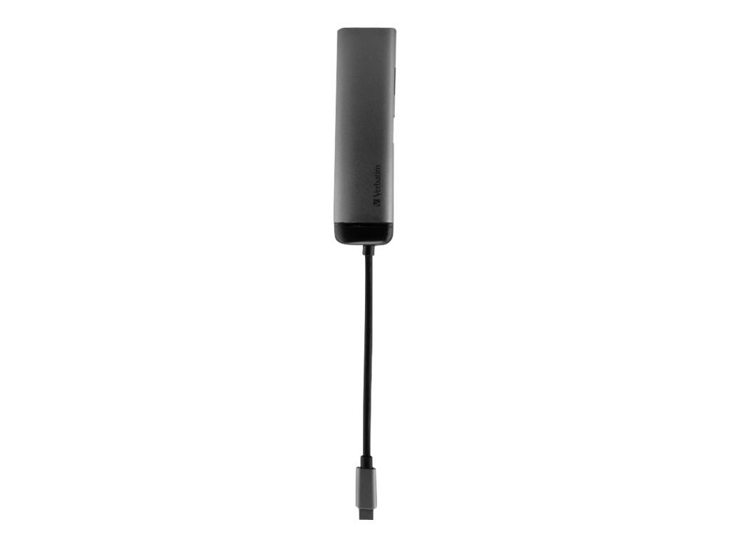 Verbatim USB-C Multiport-Hub, 4K, 2x USB 3.0, Schnellladung