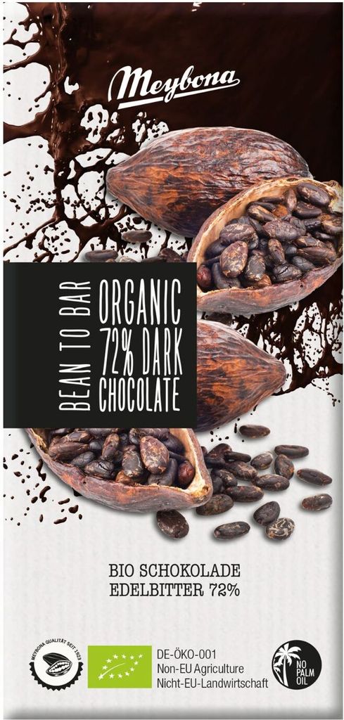 Meybona Schokolade EDELBITTER 72%, 100g