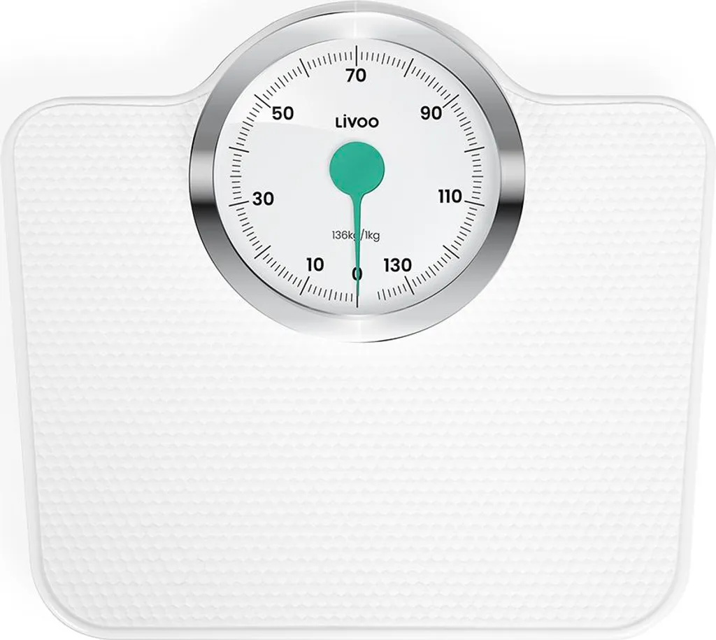 Balance de pesée mécanique Livoo - Pèse-personne vintage 136 kg blanc
