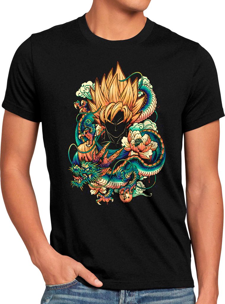 style3 Summer Dragon Herren T-Shirt super saiyan z gt