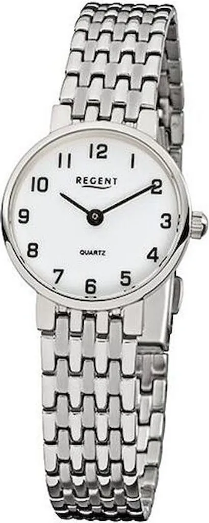 Montre dame élégante pour le travail Regent F-609 argentée et précise