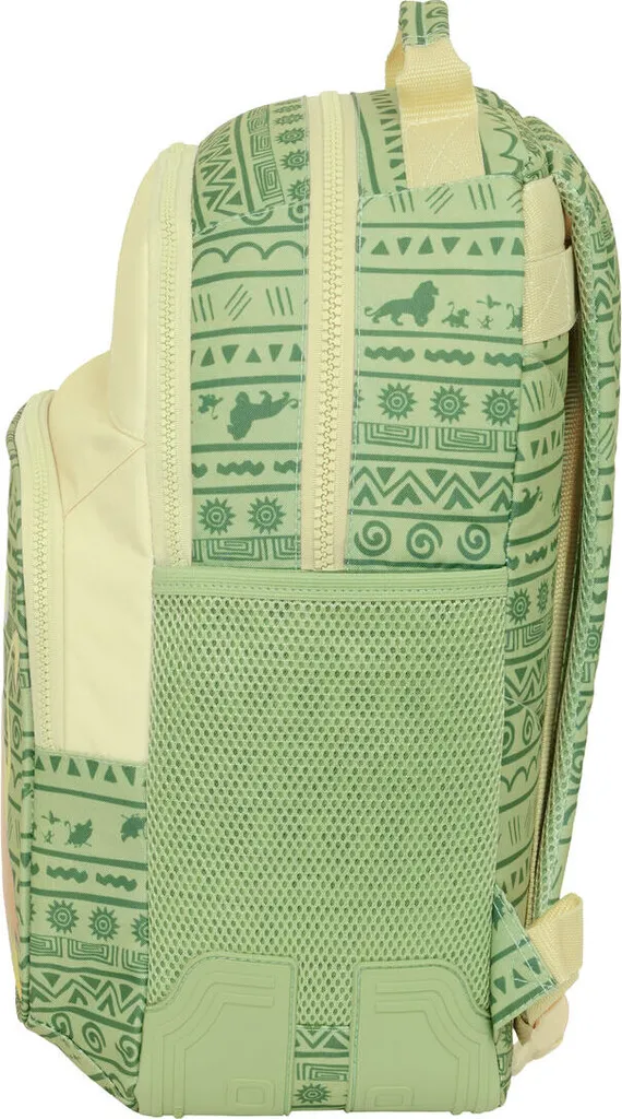 Sac à dos pour collège et lycée Mufasa vert beige format A4 large - 2