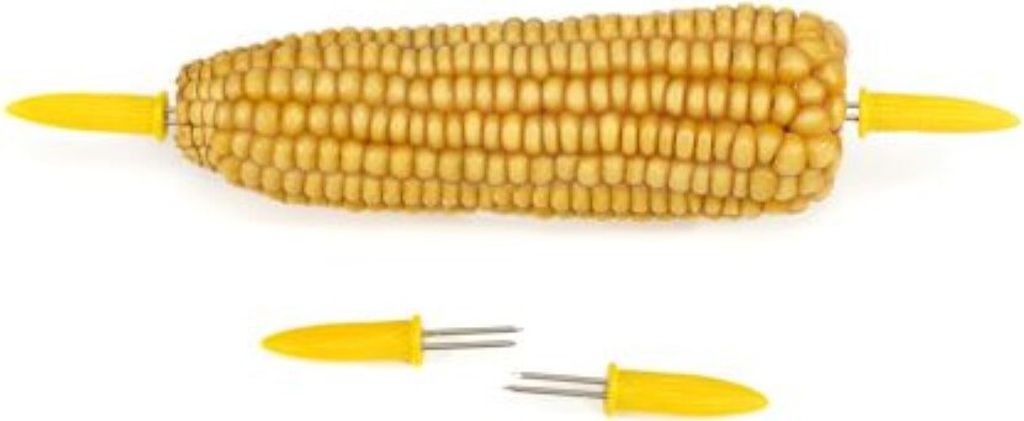 PAPSTAR Maiskolbenhalter gelb, ideal für Grillpartys und Produktbild 