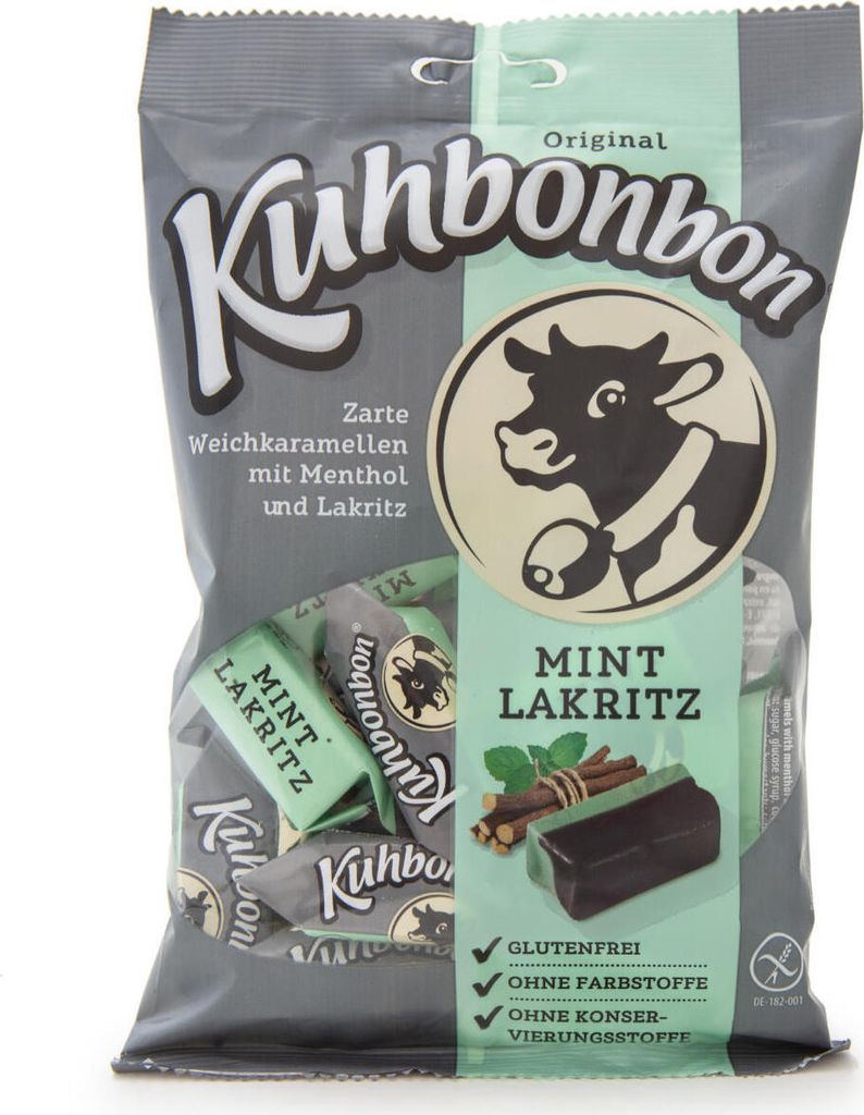 Kuhbonbon Mint-Lakritz 200g Produktbild 