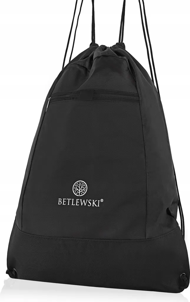 Sac à dos à cordons BLACK RAVE BKS-01 noir en tissu haute résistance