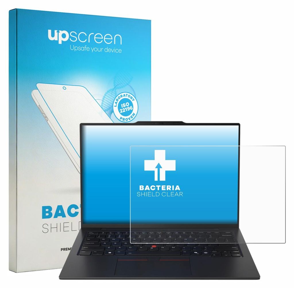 upscreen Schutzfolie für Lenovo ThinkPad X1 Carbon Gen 13 14" Displayschutz Displayschutzfolie Folie Klar antibakteriell