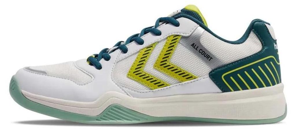 Hummel All Court - white/green/yellow, Größe:47