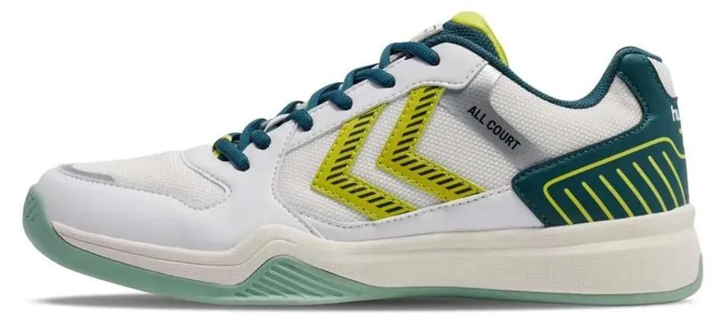 Baskets Confortables Hummel All Court 37 - Style et Maintien Blanc Vert