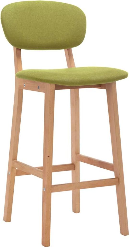 vidaXL Barhocker 2 Stk. Grün Stoff