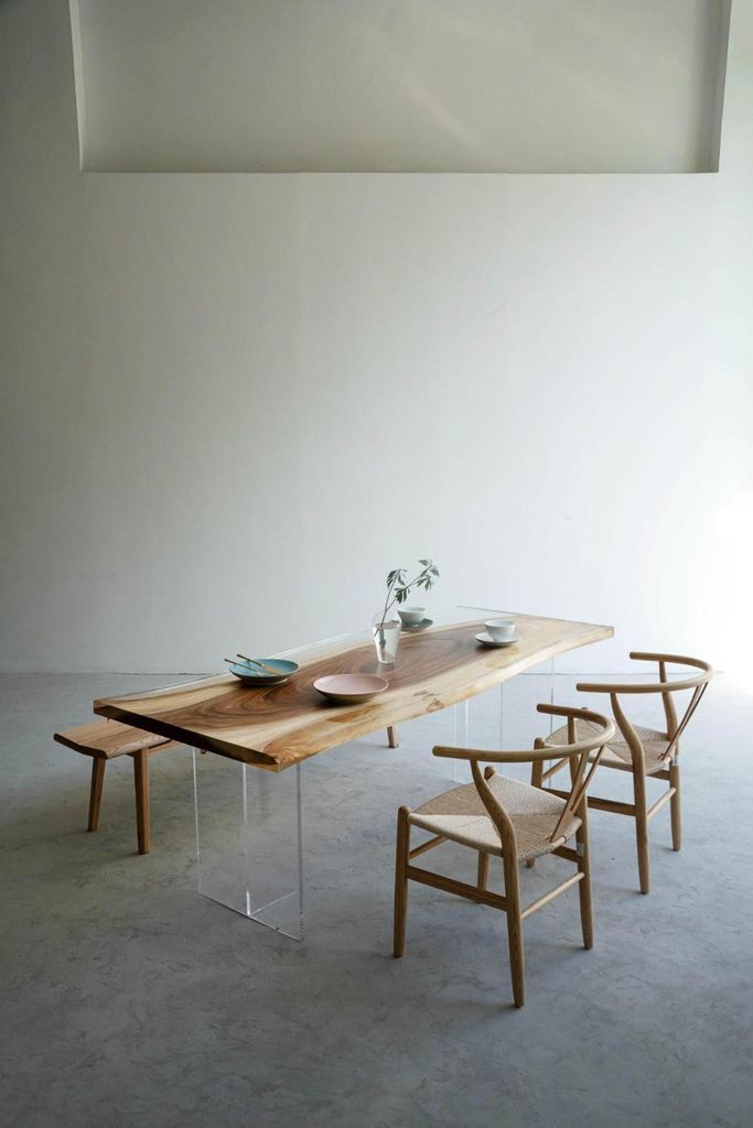 Tische Epoxid Harz Esstisch Holz Massive Möbel Wasserfall Epoxy Tisch Giessharz