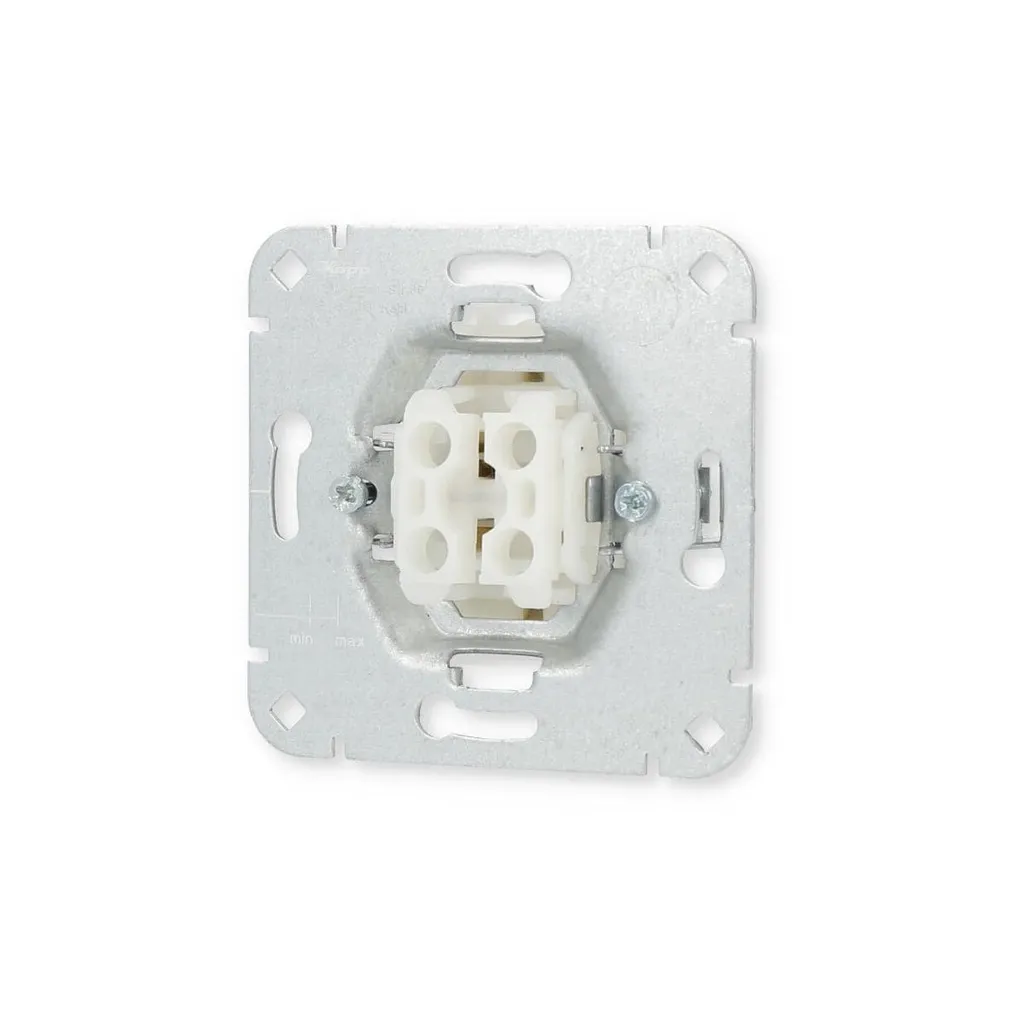 Interrupteur de série à encastrer blanc - Double commande 10A 250V