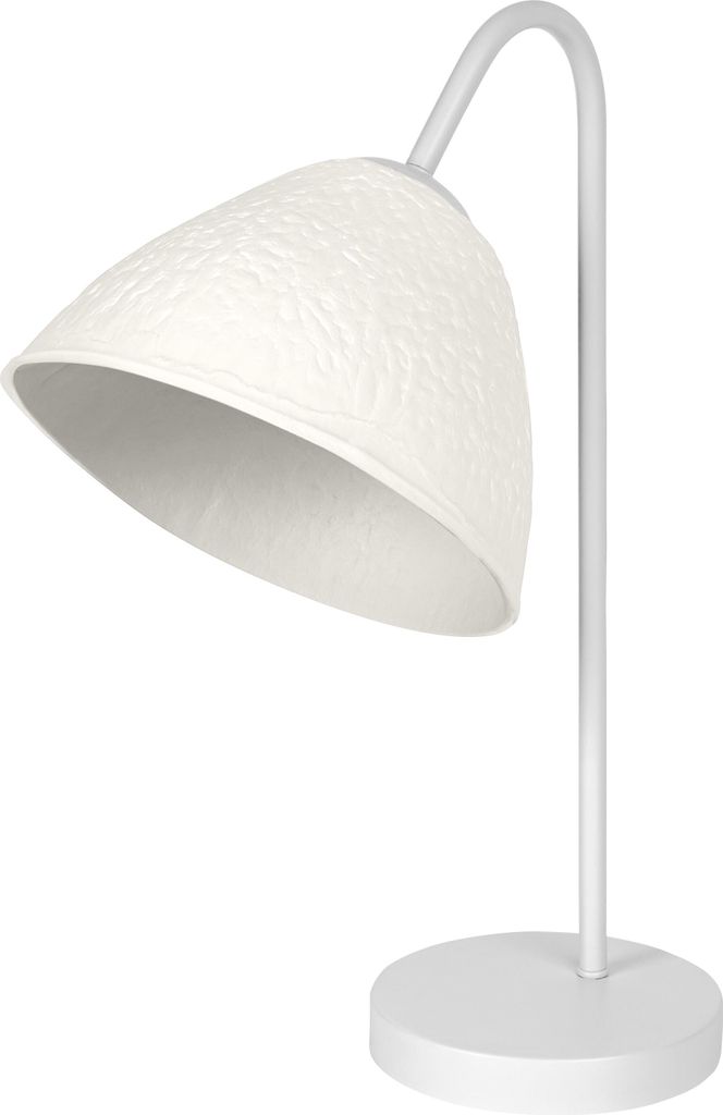 OSRAM Tischleuchte Decor Camel Bell weiß aus Metall und Pappmaschee, E14, dimmbar, 220 mm Länge, Leuchtenschirm aus recyceltem Material, nachhalt...