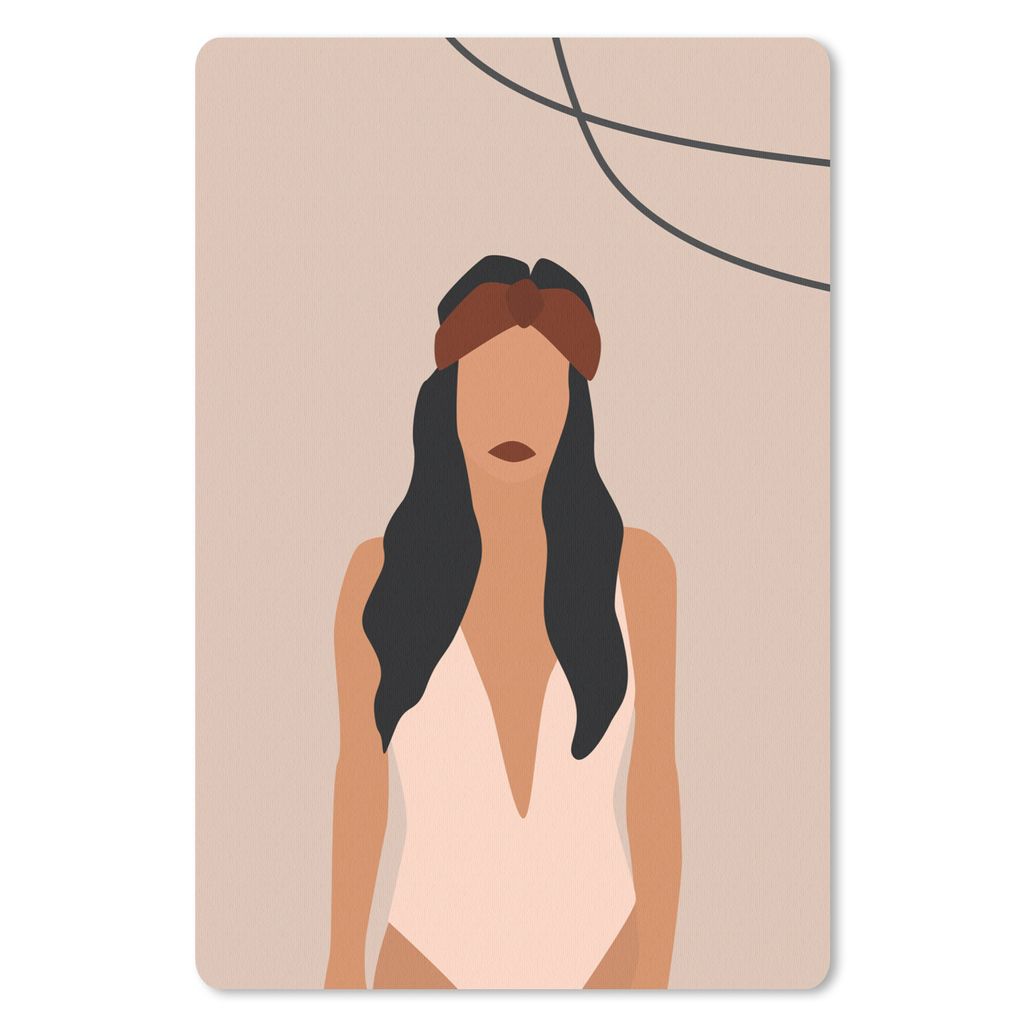 MuchoWow Mauspad Mousepad Sommer - Frauen - Badeanzug 40x60 cm - Mousepads - Maus Mat - Pad - Mausunterlage - Schreibtisch Accesoire