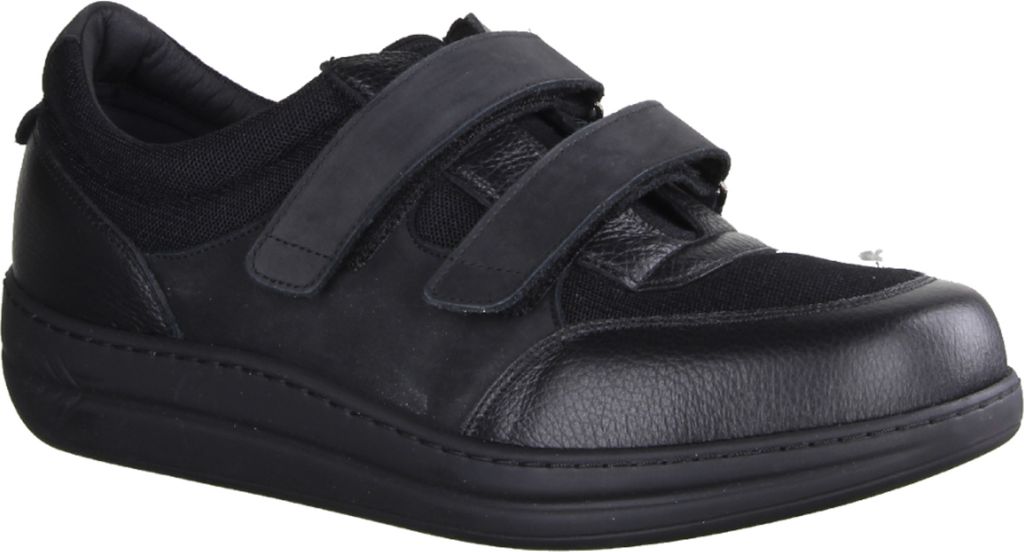 Slipper Liromed 620, Uni, Schwarz, Leder/Textil, NEU - Herrenschuhe Prophylaxe Diabetiker, Schwarz, leder/textil
