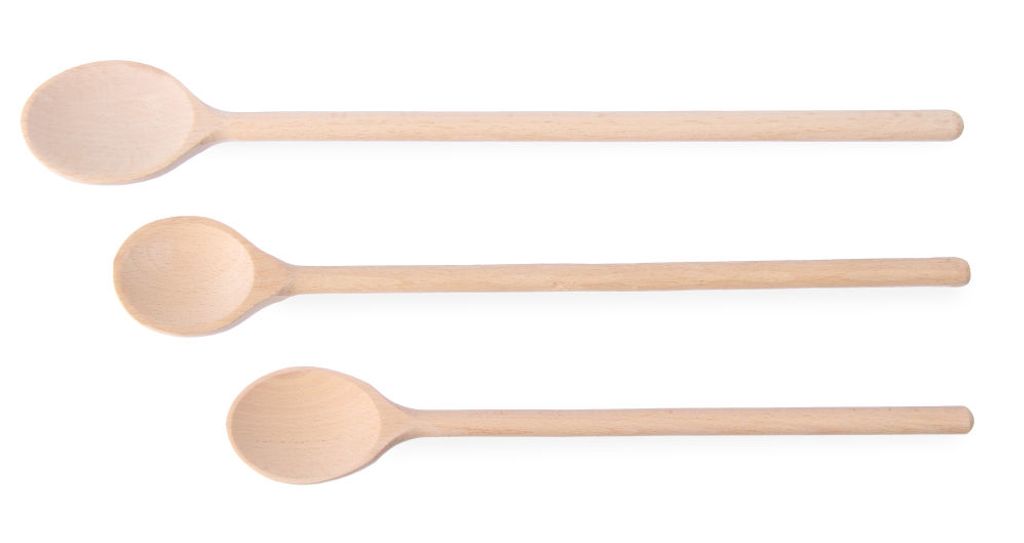 HENDI Holzkochlöffel 3-er Set 300-350-400 mm